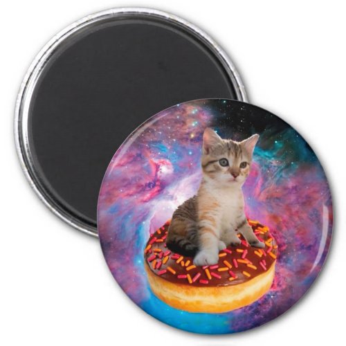 Donut Cat _ Donut lover Magnet