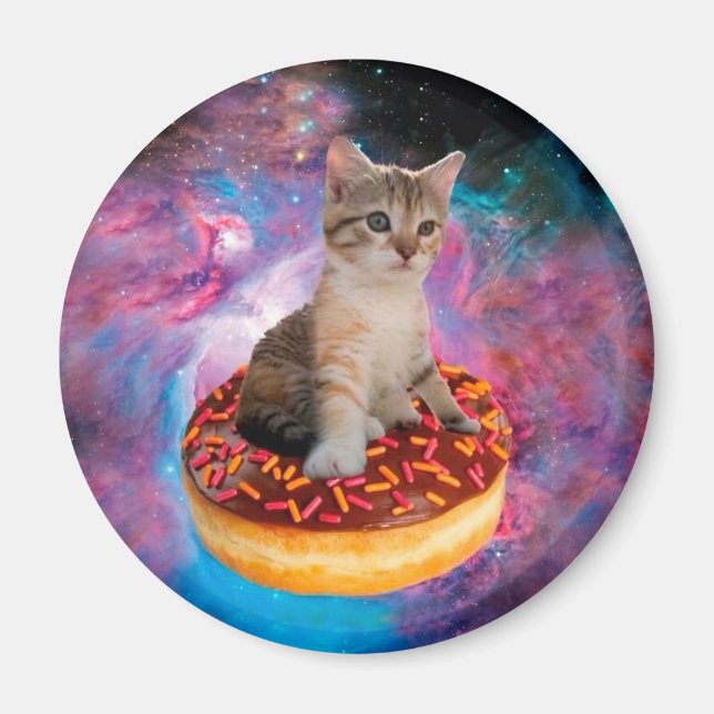 Donut Cat - Donut lover Magnet (Front)