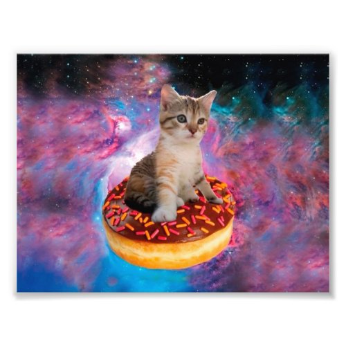 Donut Cat _ Donut lover Photo Print