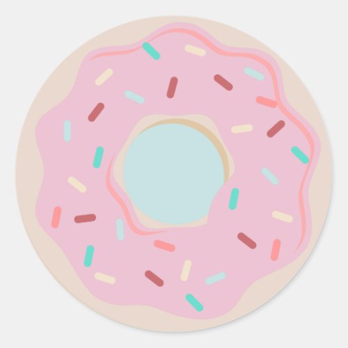 DONUT celebration THANK YOU stickers