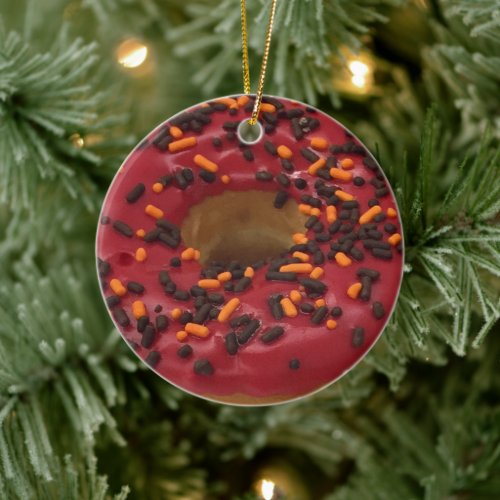 Donut Ceramic Ornament