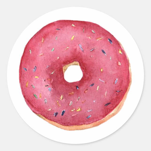 Donut Classic Round Sticker (Front)
