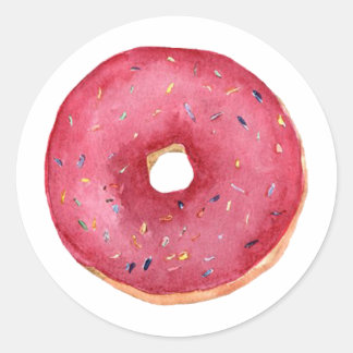 Donut Classic Round Sticker