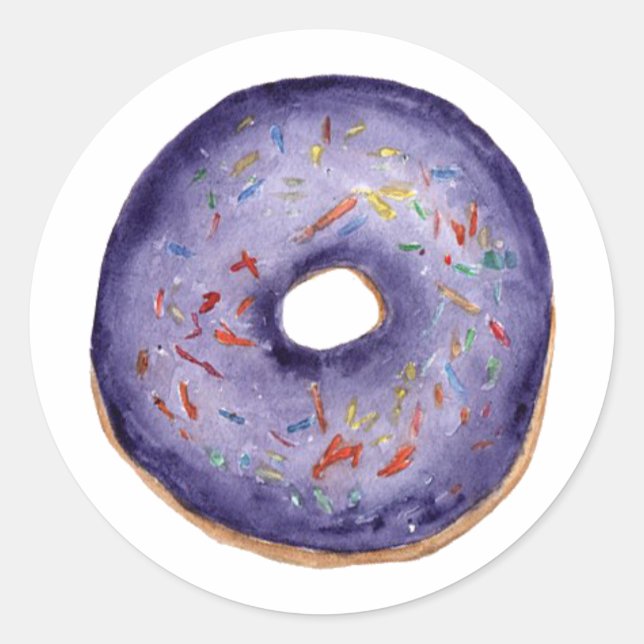 Donut Classic Round Sticker (Front)