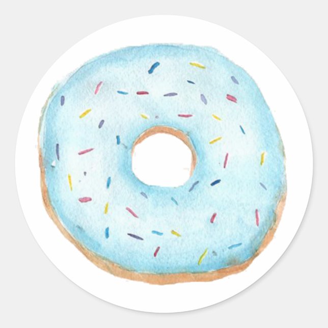 Donut Classic Round Sticker (Front)
