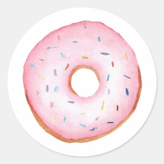 Donut Classic Round Sticker