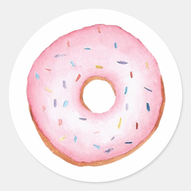 Donut Classic Round Sticker (Front)