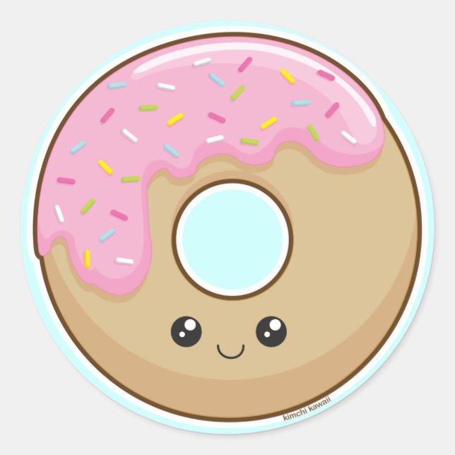 Donut Classic Round Sticker (Front)