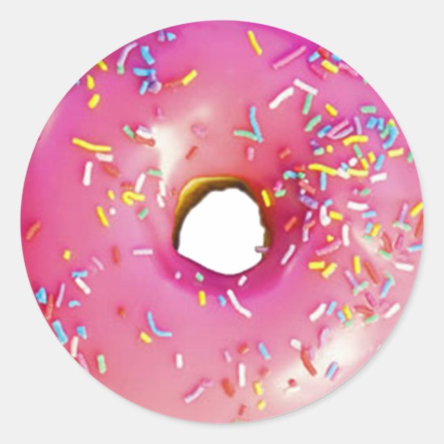 Donut Classic Round Sticker (Front)