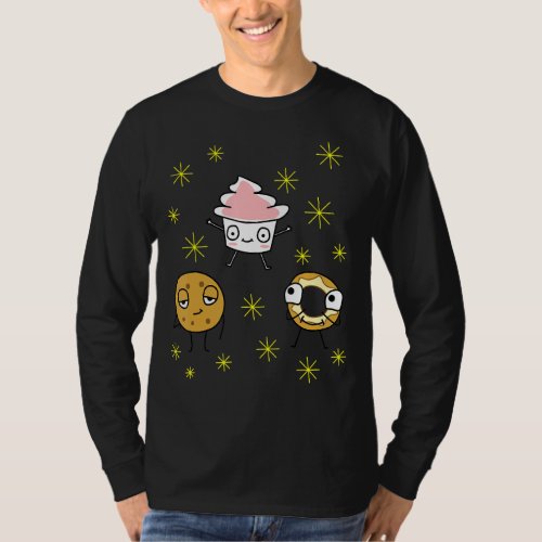 Donut Cookies And Cake Dancing Best Friends  Idea T_Shirt