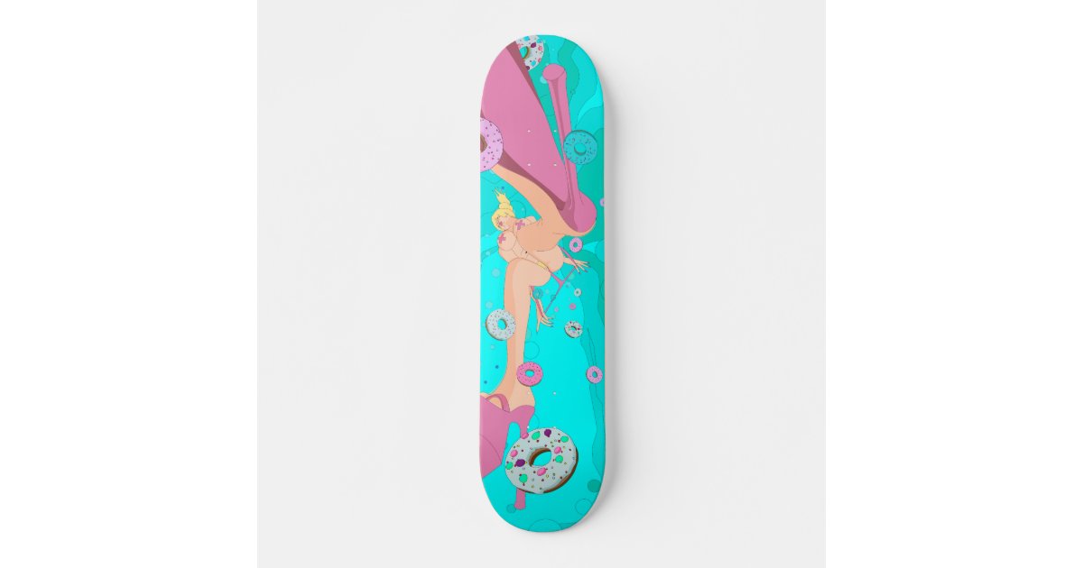 donut crazy skateboard deck | Zazzle