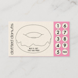 donut cut out punch cards
