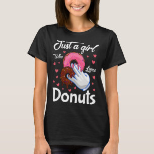 Donut  Cute A Girl Love Doughnut Women Clothing 1 T-Shirt