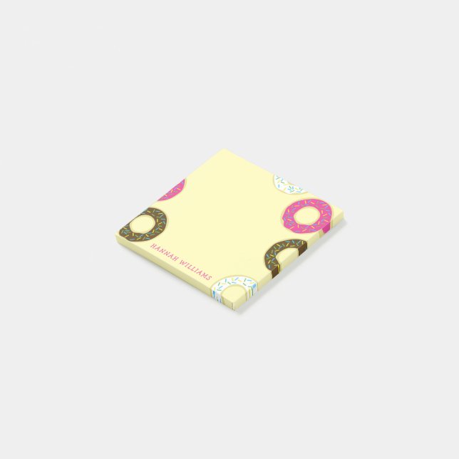 Donut Cute Kid's Donut Post-it Notes (Angled)