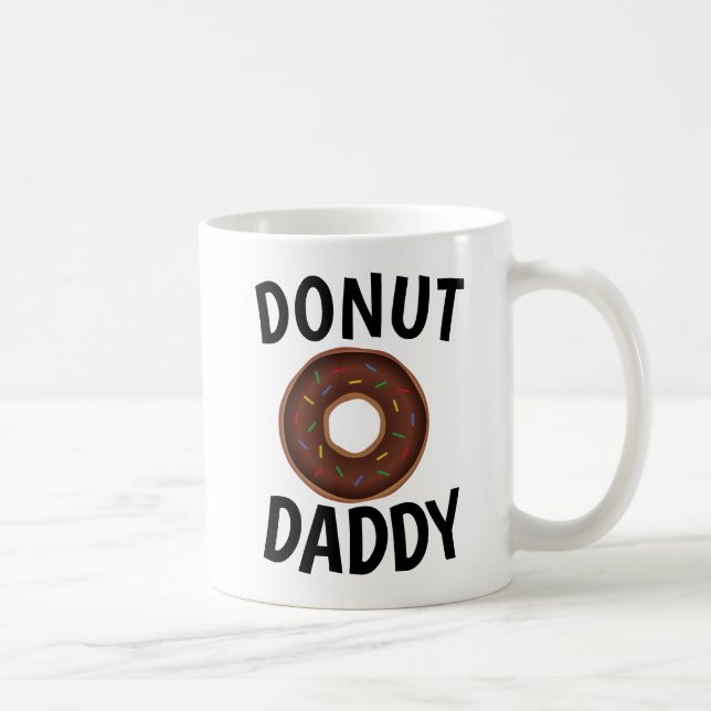 DONUT DAD DADDY Coffee Mugs (Right)