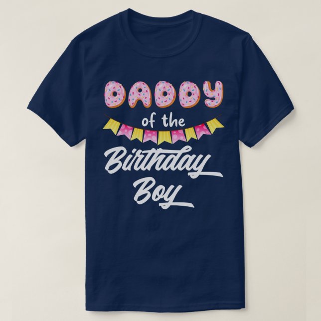 Donut Daddy Of The Birthday Boy T-Shirt (Design Front)