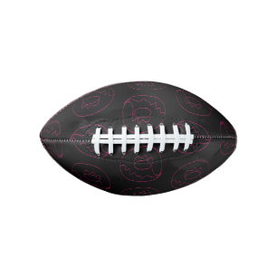 Donut Dark Pink Contour Glazed Doughnut Food Lover Football