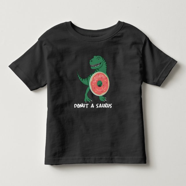 Donut Dinosaur Foodie Dino Lover Toddler T-shirt (Front)