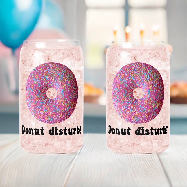 Donut disturb can glass (Insitu (Baby Shower))