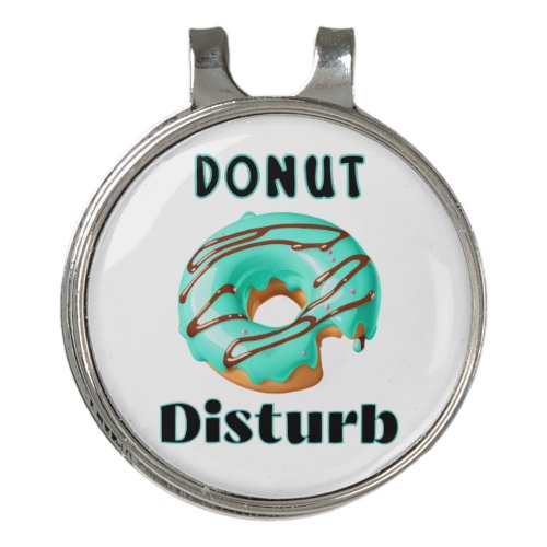 Donut Disturb fun  Golf Hat Clip