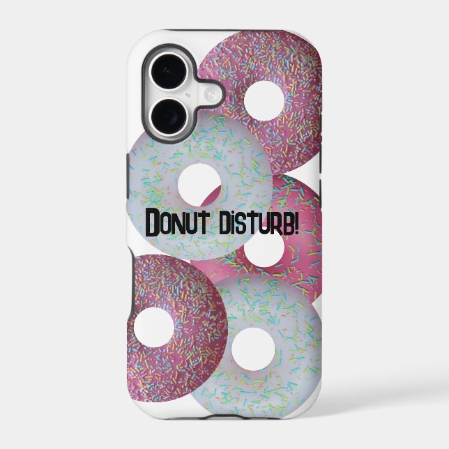 Donut disturb! iphone case (Back)