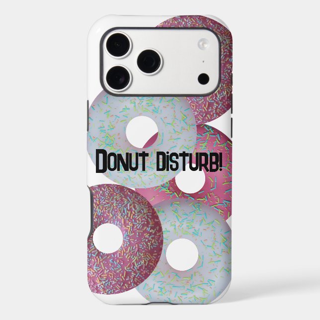 Donut disturb! iphone case (Back)