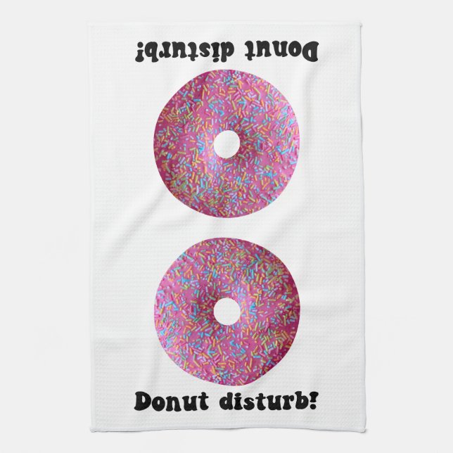 Donut disturb kitchen towel (Vertical)