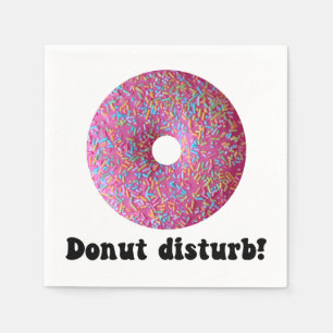 Donut disturb napkins