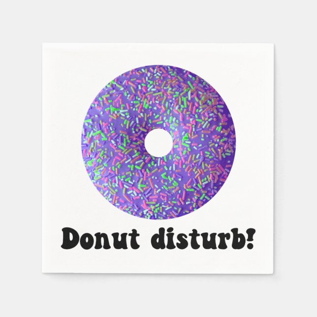 Donut disturb napkins (Front)