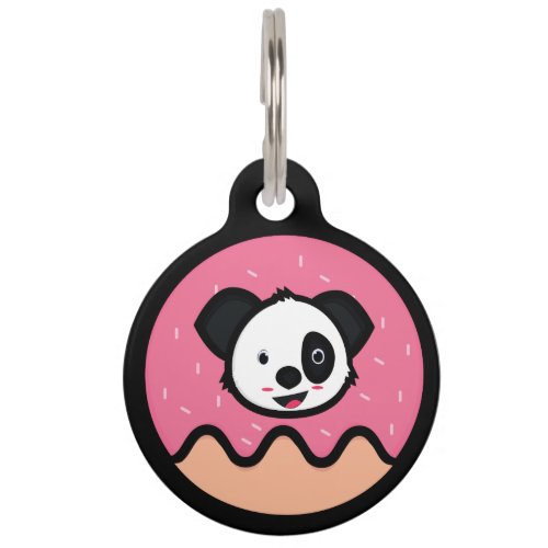 Donut Dog QR Code Lost Pet ID Tag