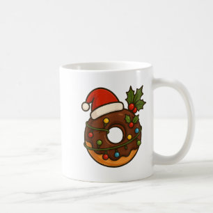 Donut Doughnut Merry Xmas Santa Hat Christmas Boys Coffee Mug