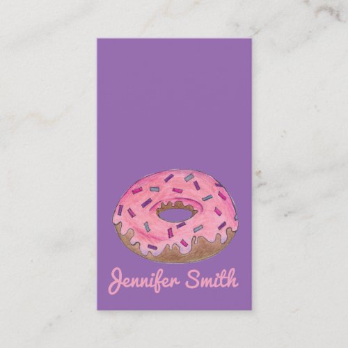 Donut Doughnut Shop Bakery Food Baking Donuts Business Card