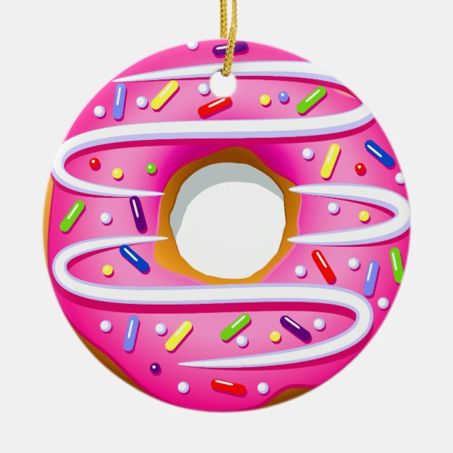 Donut - Doughnut - SRF Ceramic Ornament (Front)
