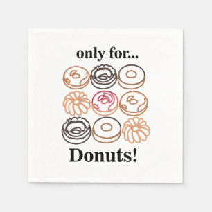 Donut Doughnut Sweet Birthday Party Napkins