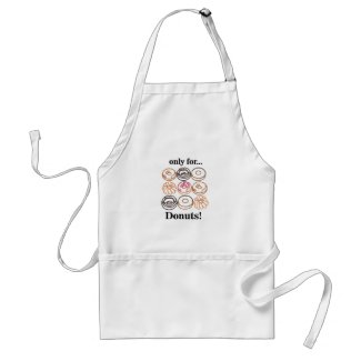 Donut Doughnut Sweet Girly Adult Apron