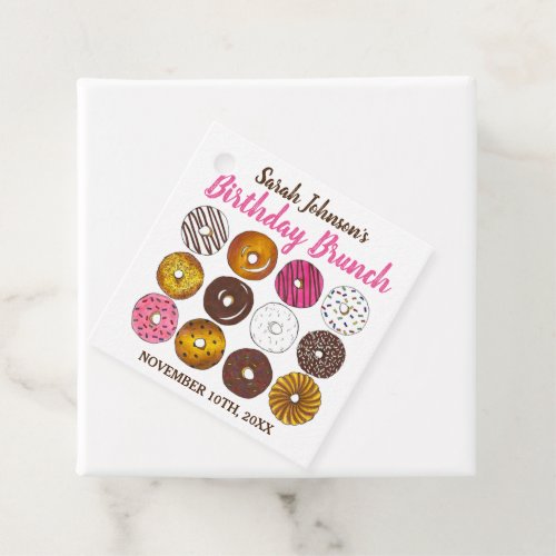 Donut Doughnuts Birthday Party Brunch Bake Sale Favor Tags