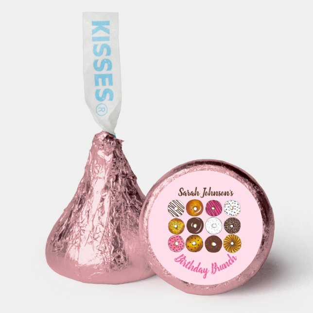 Donut Doughnuts Birthday Party Brunch Bake Sale Hershey®'s Kisses® (Front)