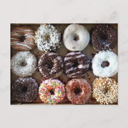 Donut Dozen Birthday Postcard