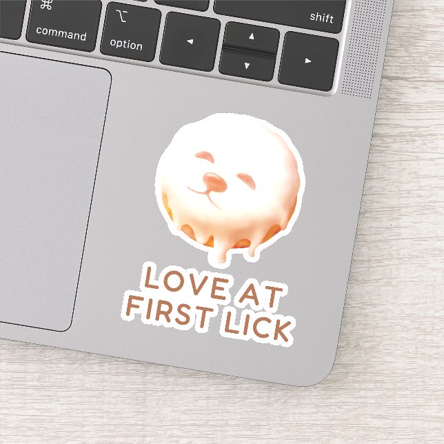 Donut Dream: Glazed Smile Pup  Sticker (Detail)