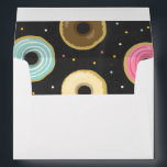 Donut Envelope Doughnut Chalk Sweet pink blue<br><div class="desc">♥ Donut invitations envelope matching all your party items!</div>