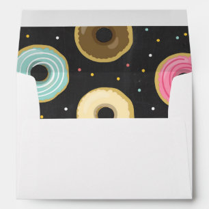 Donut Envelope Doughnut Chalk Sweet pink blue