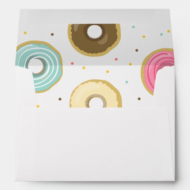 Donut Envelope Doughnut Sweet pink blue Girl (Back (Bottom))