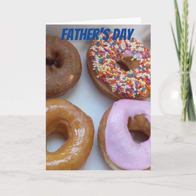 Donut Father's Day fun  Card (Front)