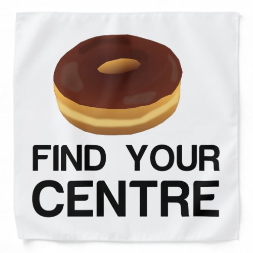 Donut Find Your Center Bandana