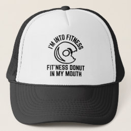 Donut Fitness Funny Trucker Hat
