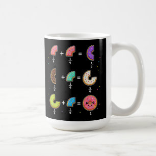 Donut Fractions Learning Math Humor Coffee Mug