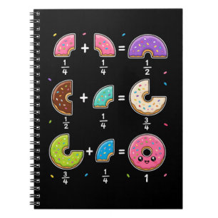 Donut Fractions Learning Math Humor Notebook