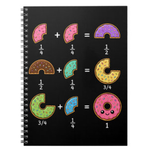 Donut Fractions Learning Math Humor Notebook