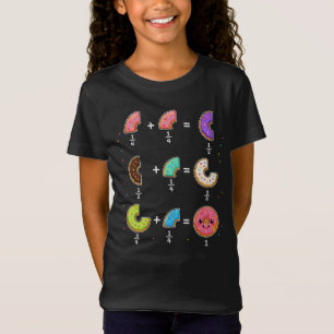 Donut Fractions Learning Math Humor T-Shirt