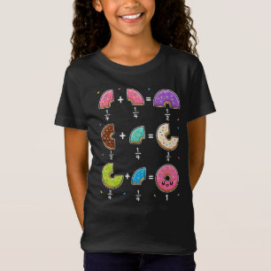 Donut Fractions Learning Math Humor T-Shirt